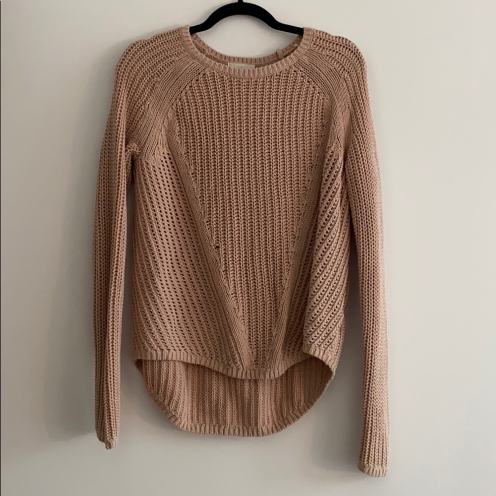 HM muted light pink sweater